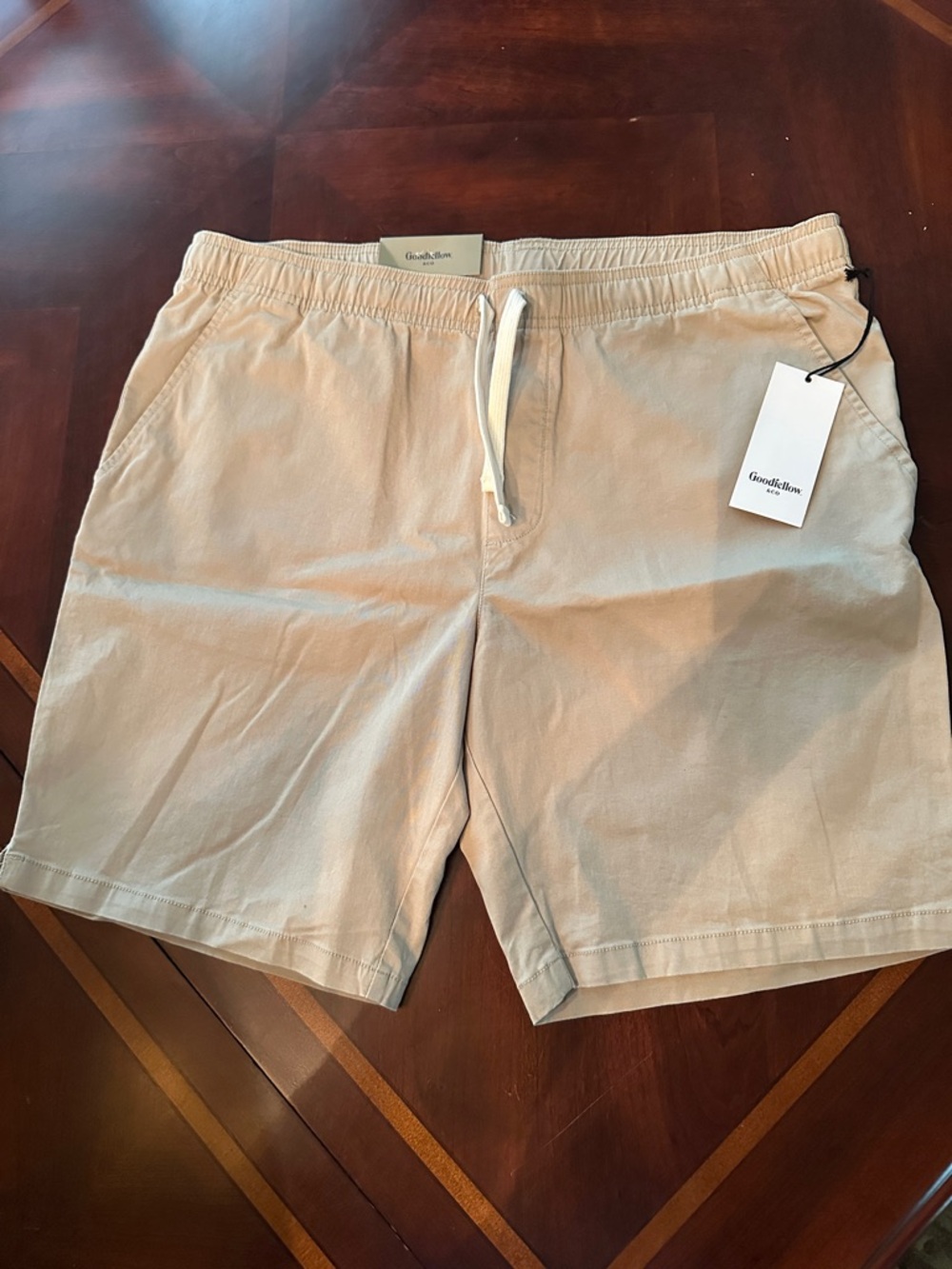 Goodfellow & Co Men’s Drawstring Hybrid Shorts - Beige